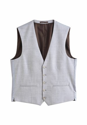 TEXTURED - Chaleco de traje - light blue
