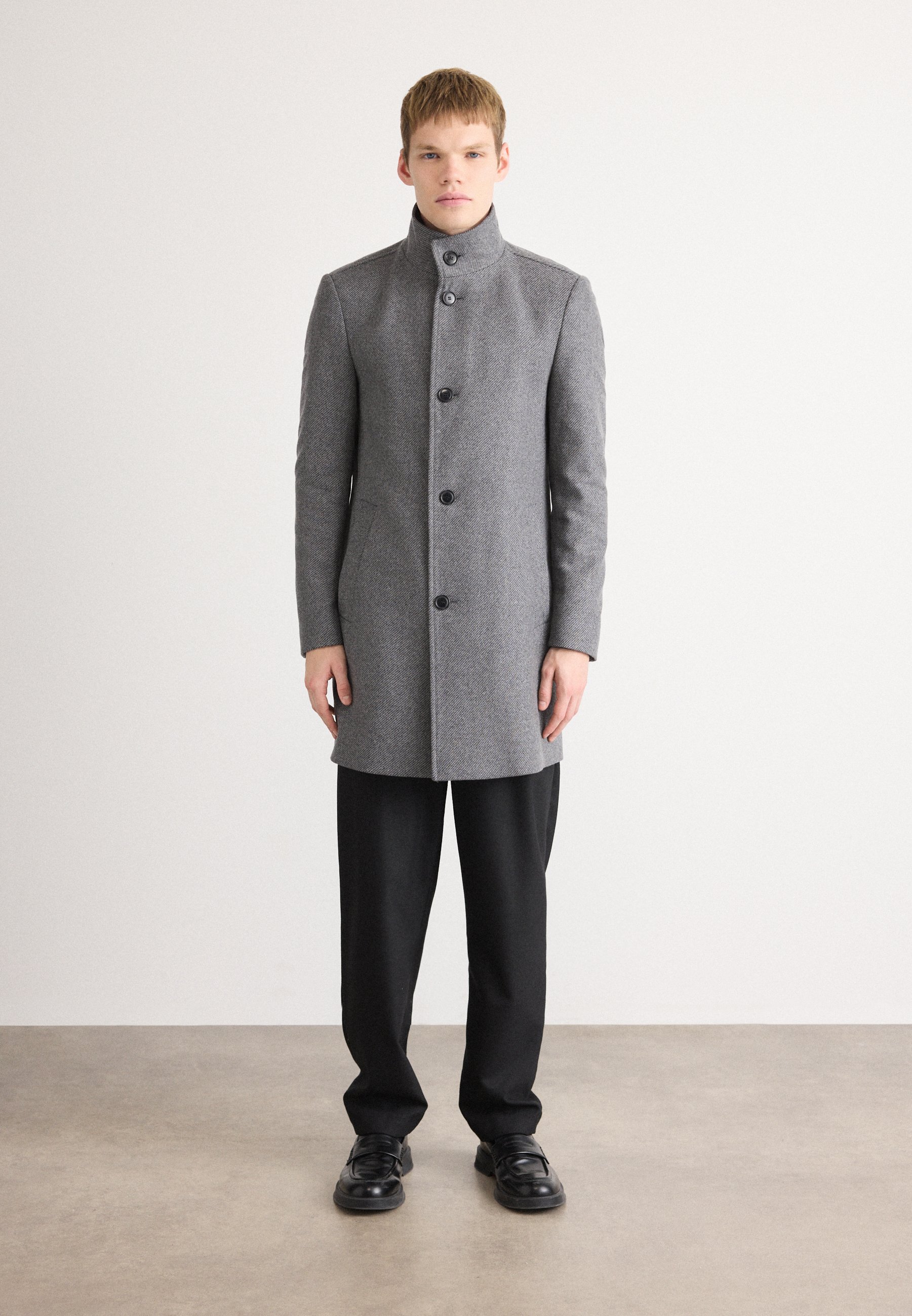 BOSS H-HYDE-SU-BIB-C-254 - Classic coat - dark grey - Zalando.co.uk