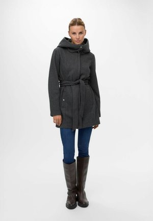 POPLIVA  - Halflange jas - dark grey melange