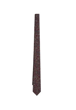 VINTAGE FLOWERS - Corbata - burgundy