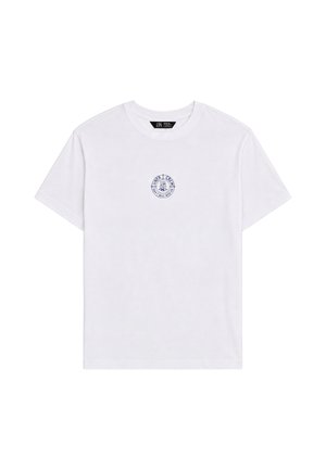 UNFAIR ATHLETICS, DMWU PIN T-SHIRT - T-Shirt print - white blue