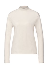 MIT GERAFFTER SCHULTER - Langærmet T-shirt - weiß