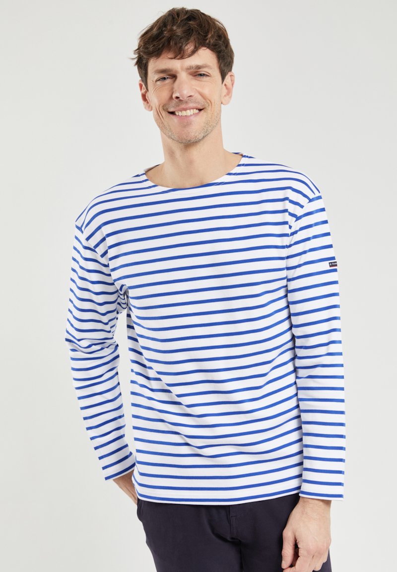 Armor lux LOCTUDY MARINIÈRE - Langærmet T-shirt - blanc etoile