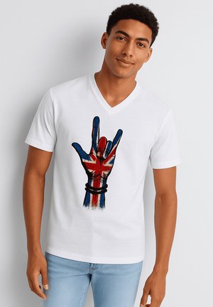 DE MANGA CORTA - Camiseta estampada - blanco