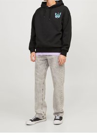 Jack & Jones Felpa con cappuccio - black