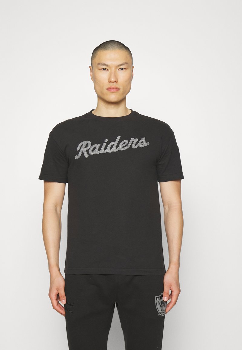 Fanatics NFL OAKLAND RAIDERS HERITAGE CREW TEE Squadra black/nero