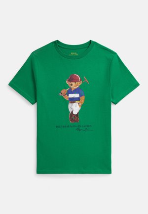 POLO BEAR COTTON JERSEY TEE 8-20Y - T-shirts print - bear cruise green