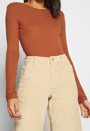 Langærmet T-shirt - orange