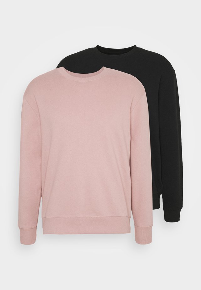 CREW 2 PACK - Sweater - black, pink