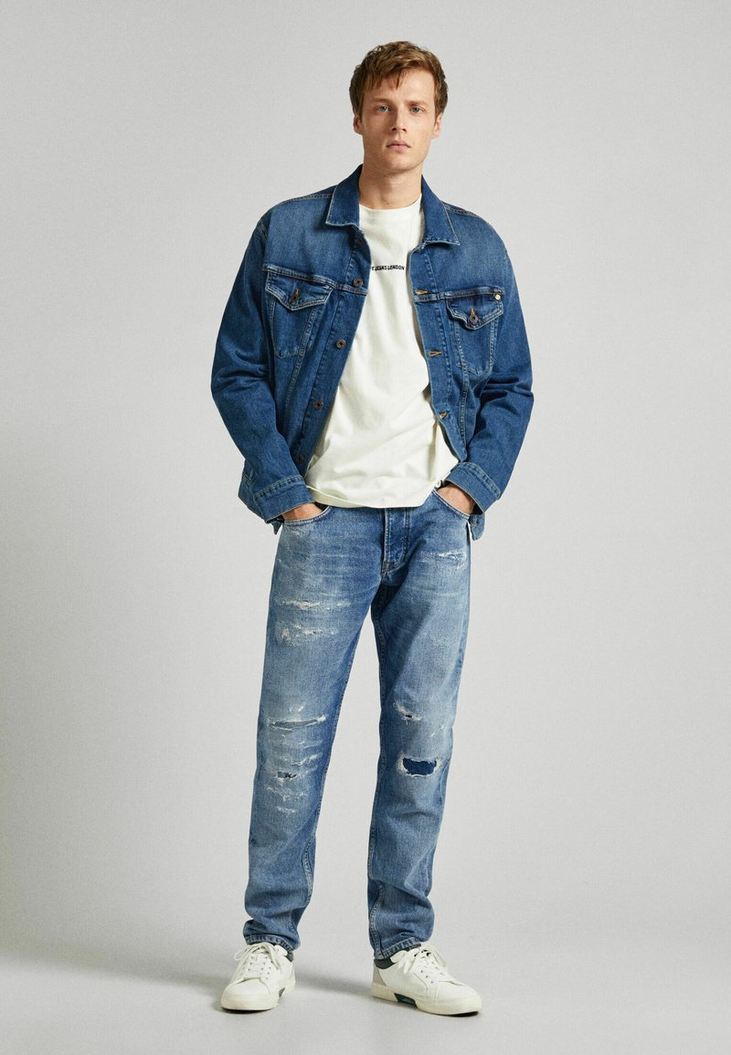 Pepe Jeans Straight leg jeans blauw denim/bluedenim Pepe Jeans Straight leg jeans blauw denim/bluedenim