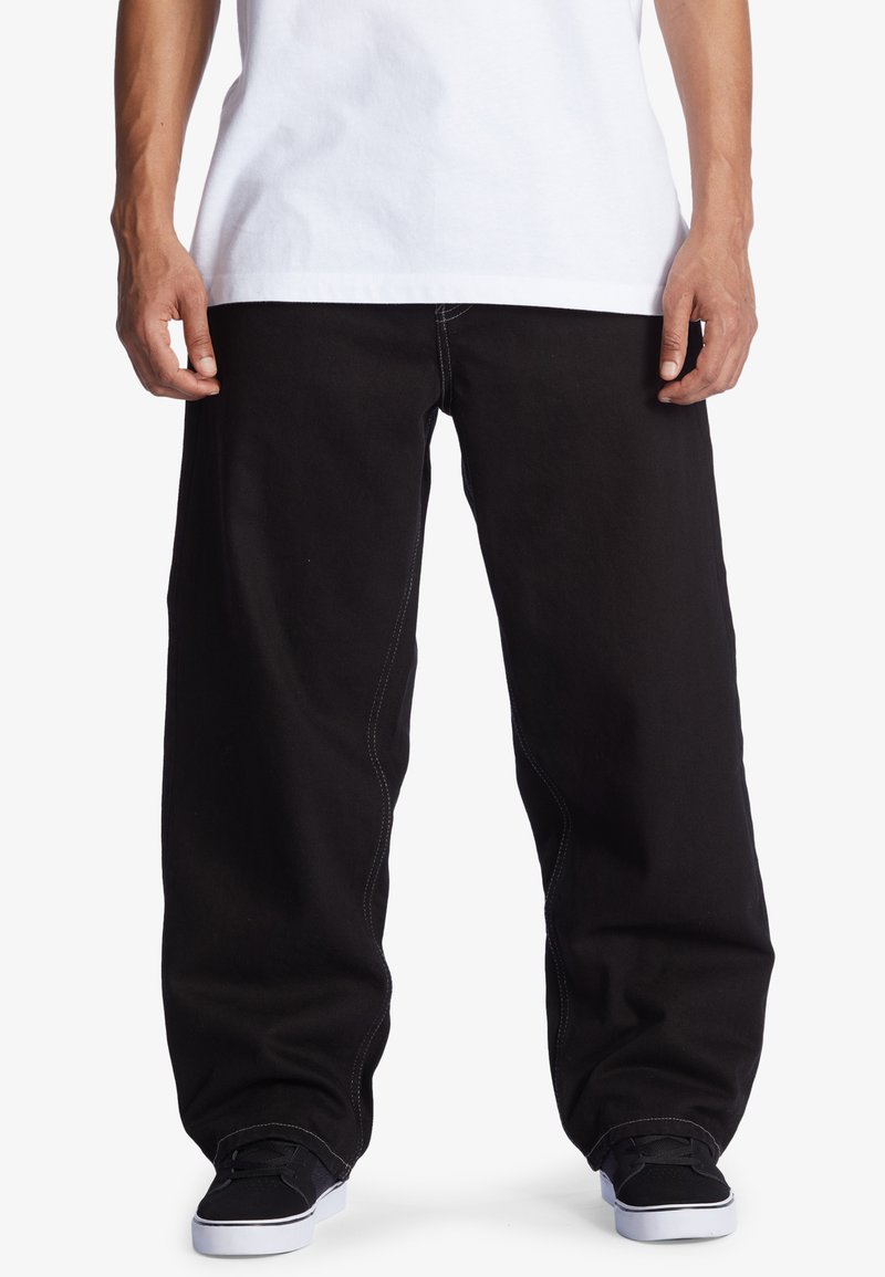 DC Shoes Relaxed fit jeans raw black/zwart Zalando.nl