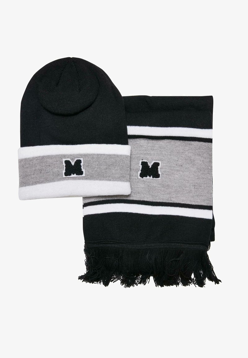 Urban Classics SET - Fular - black heathergrey white