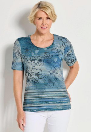 RINGELSTRUKTUR - T-shirt imprimé - blue patterned