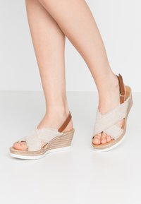 Rieker Platform sandals - cognac