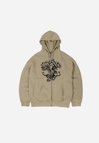 ZIP HOODIE UNISEX - Zip-up sweatshirt - sand