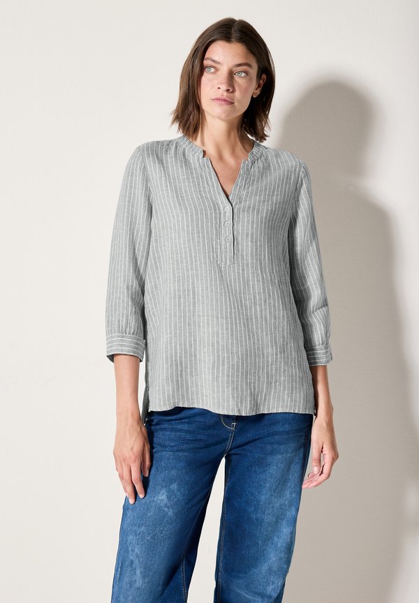 GESTREIFTE  - Bluse - grün