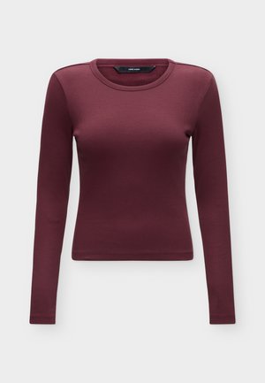 Vero Moda, VMCHLOE SHORT TOP  - Langarmshirt - windsor wine