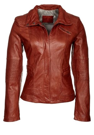 Leren jas - orange