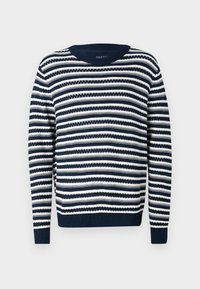 BEST BRETON STRIPE SWEATER - Pullover - dark night navy/ancient white