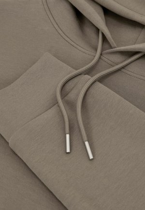 Reiss, REGULAR FIT - DANE PREMIUM INTERLOCK HOODIE - Kapuzenpullover - mushroom brown