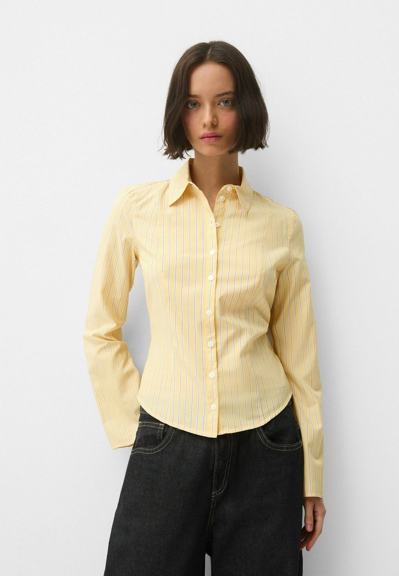Bershka - WITH WIDE SLEEVES  - Paitapusero - yellow, Suurenna