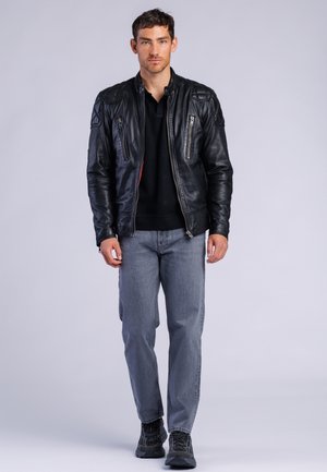 Freaky Nation, OVERFLIGHT - Lederjacke - black