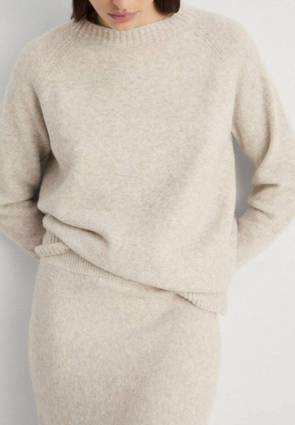 ROUND-NECK - Jumper - beige