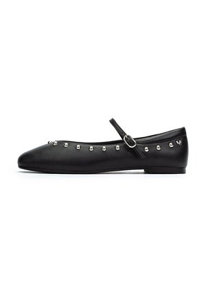 LARIANA - Ballerina's met enkelbandjes - black