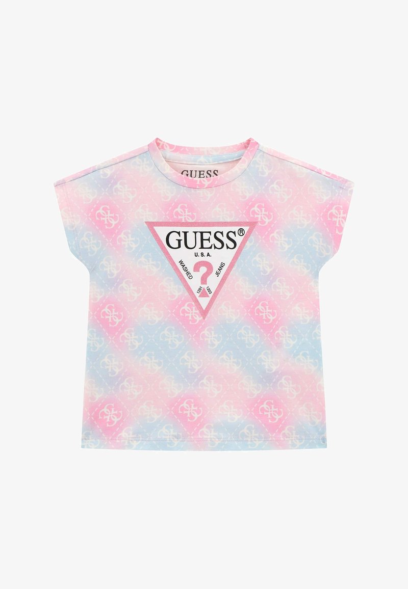 Guess ALLOVER - Marškinėliai su spaudiniu - mehrfarbe rose