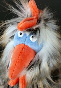 sigikid TOUR DE POULE KIKERIKI KOLLEKTION - Cuddly toy - grau blau orange