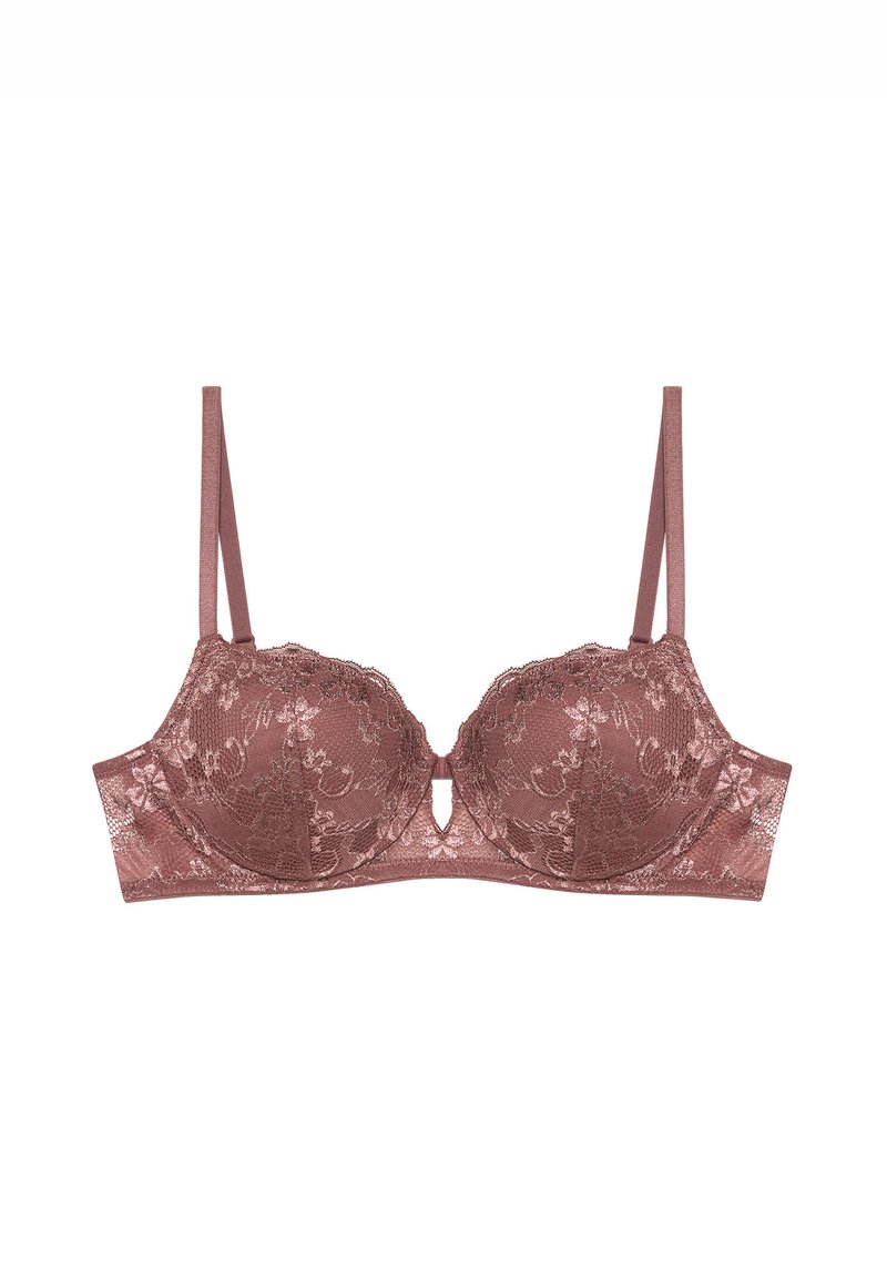 Marie Meili Reggiseno Donna, Colore Rosso (Blackberry), Taglia 5D, Composizione 46% Poliammide, 44% Poliestere, 10% Elastan, Lavaggio A Mano.