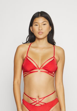 We Are We Wear EXTREME STRAPPY BRALETTE - Πάνω μέρος μπικίνι - red