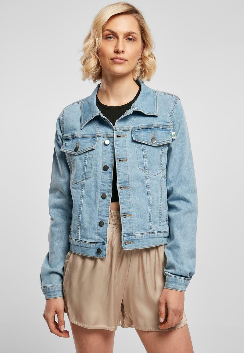 Urban Classics Teksajakk - clearblue bleached