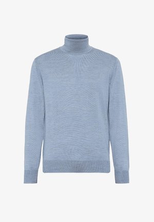 Boggi Milano POLO NECK - Pullover - light blue