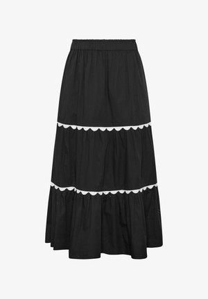 Yours Clothing, WOMEN'S MAXI SKIRTS - Faltenrock - black