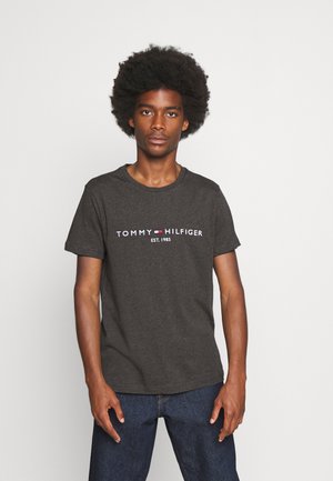 LOGO TEE - T-shirt con stampa - dark grey heather