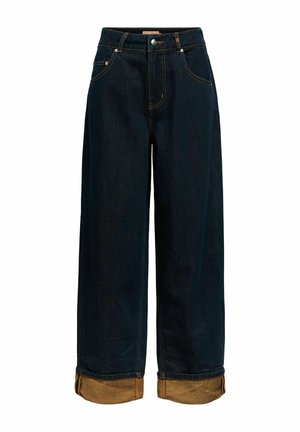 Object, STRAIGHT FIT JEANS CUFFED - Jean droit - dark blue denim