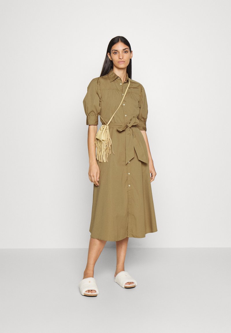 Polo Ralph Lauren BRNEY 3/4 SLEEVE DAY DRESS - Shirt dress - madison  tan/tan 