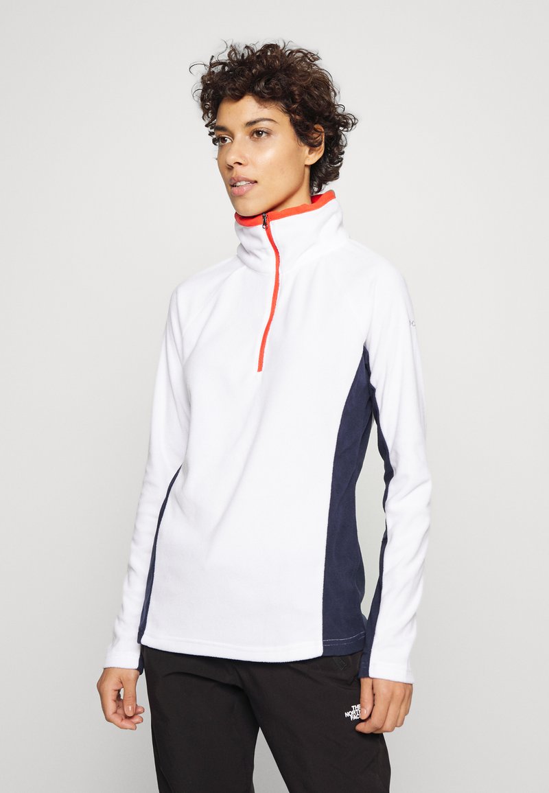 Columbia GLACIAL™ 1/2 ZIP - Camisola de lã polar - white, dark nocturnal