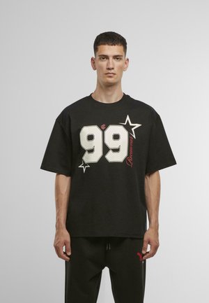 Print T-shirt - jet black