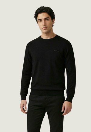 ROUND COLLAR REGULAR FIT - Maglione - black