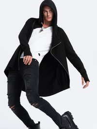 Ombre NANTES - Felpa con zip - black