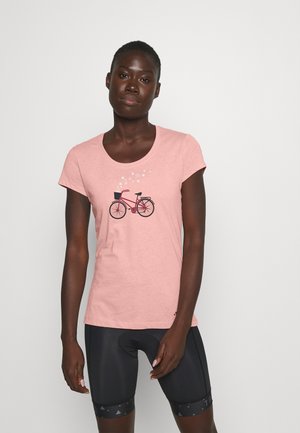 WOMEN'S CYCLIST - T-shirt z nadrukiem - soft rose
