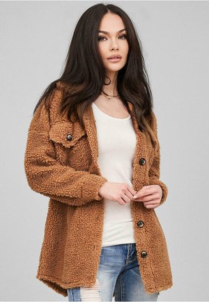 TEDDY KNOP FLEISTE - Light jacket - camel
