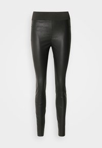 Pantalón de cuero - black