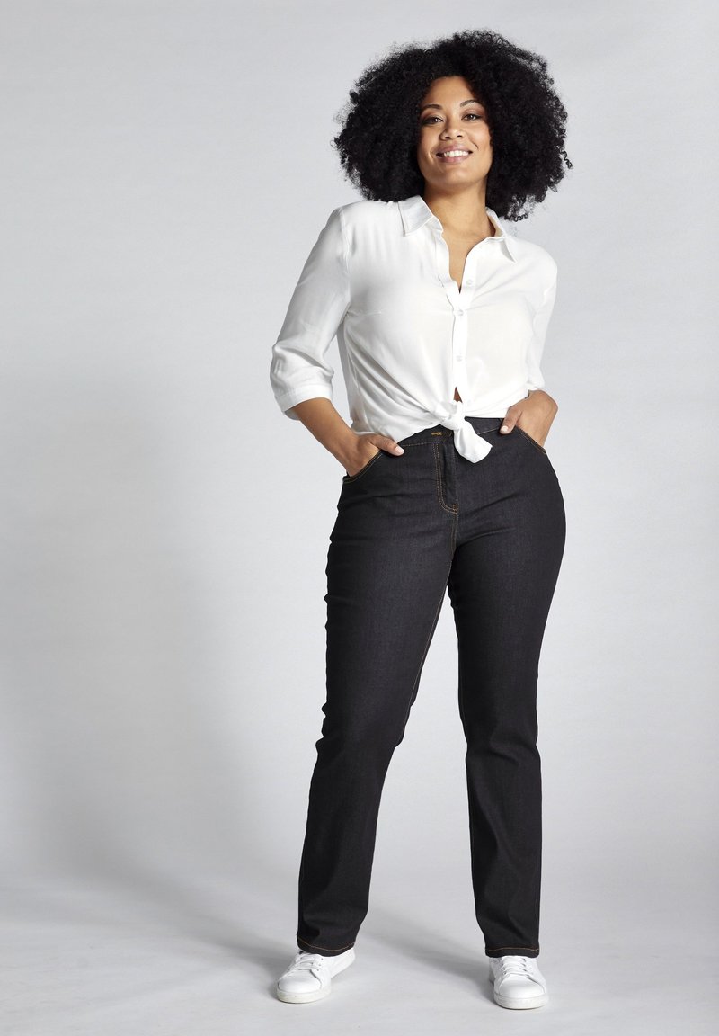 Ulla Popken Straight leg -farkut - darkblue