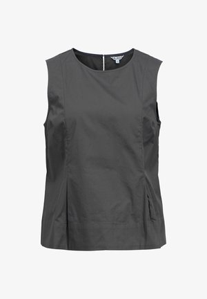 Object, TOP SLEEVELESS PLEATED - Blouse - gunmetal