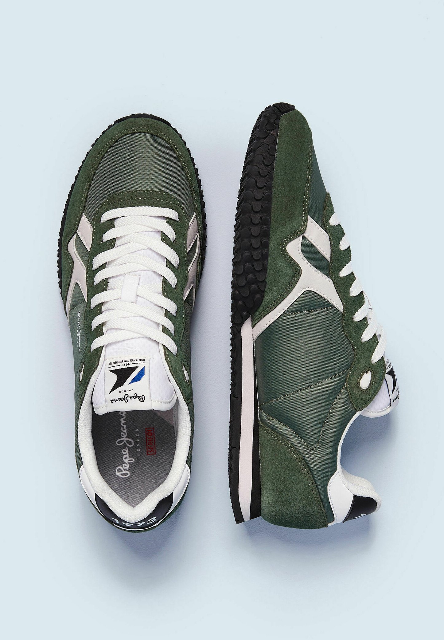 Pepe Jeans HOLLAND SERIE - Zapatillas - verde caqui/caqui - Zalando.es