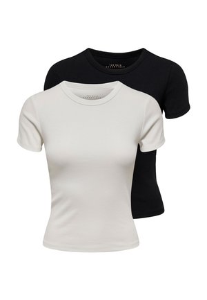 ONLEASY 2 PACK - T-shirt basic - black