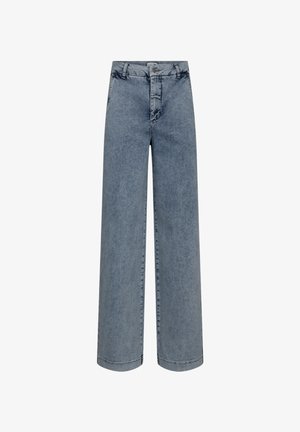 Nümph, NUAMBER WIDE - Široke nogavice - light b. stonewash denim